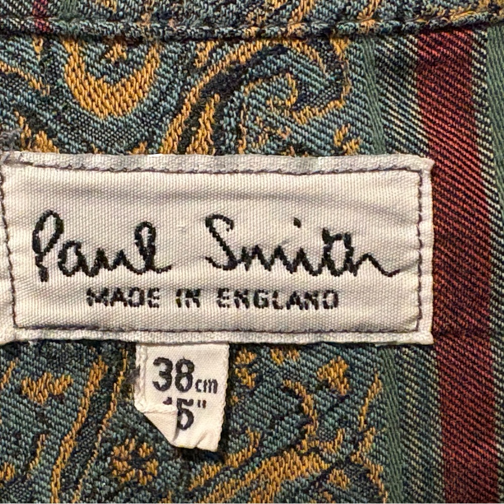 Paul Smith Striped Shirt with Paisley Accents